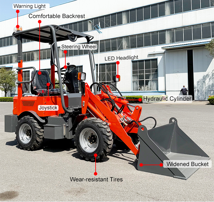 इलेक्ट्रिक मिनी व्हील लोडर इलेक्ट्रिक मिनी व्हील लोडर