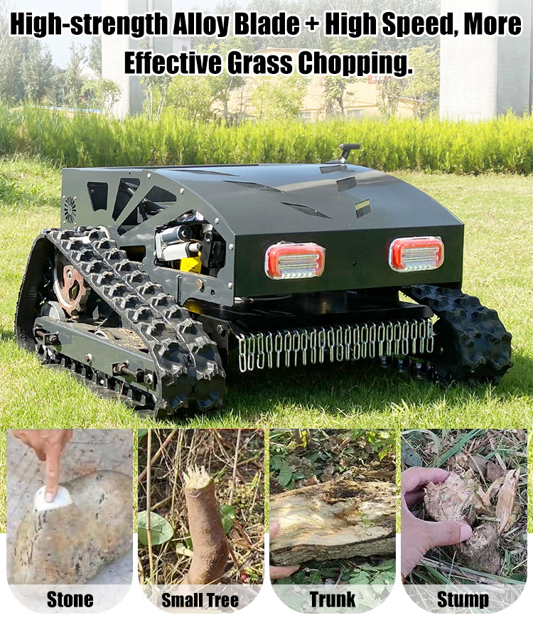 क्रॉलर घास काटने की मशीन