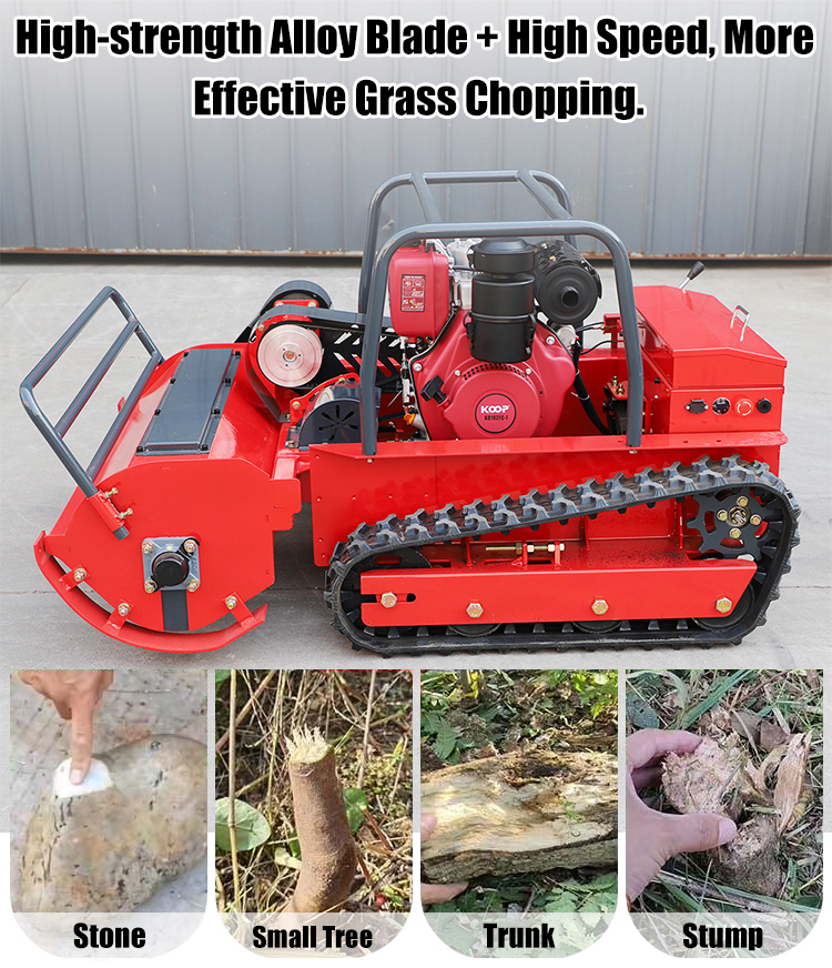 रिमोट लॉन घास काटने की मशीन