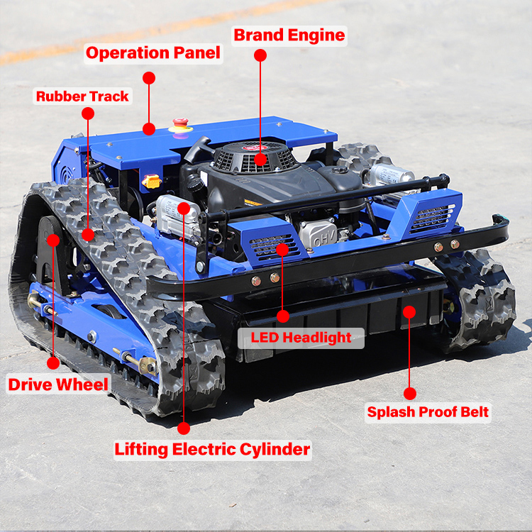 रिमोट नियंत्रित ढलान घास काटने की मशीन रिमोट नियंत्रित ढलान घास काटने की मशीन