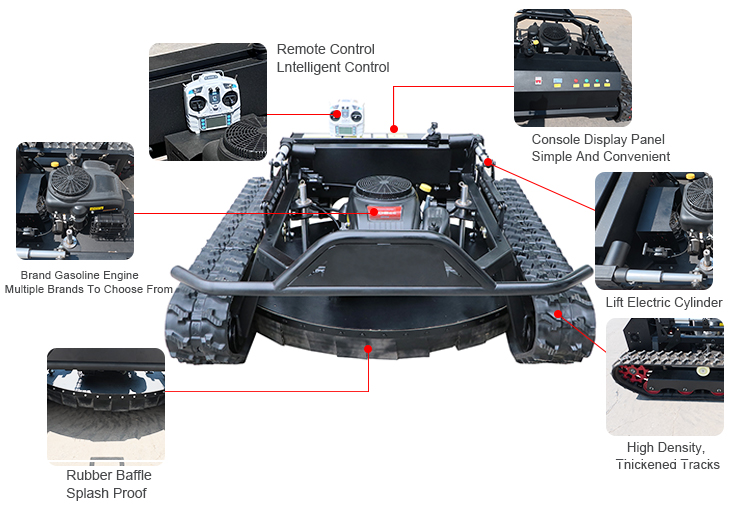 रिमोट कंट्रोल घास काटने की मशीन